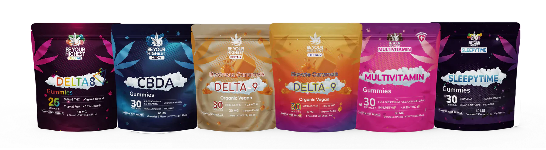 Delta-8 and Delta-9 Caramels