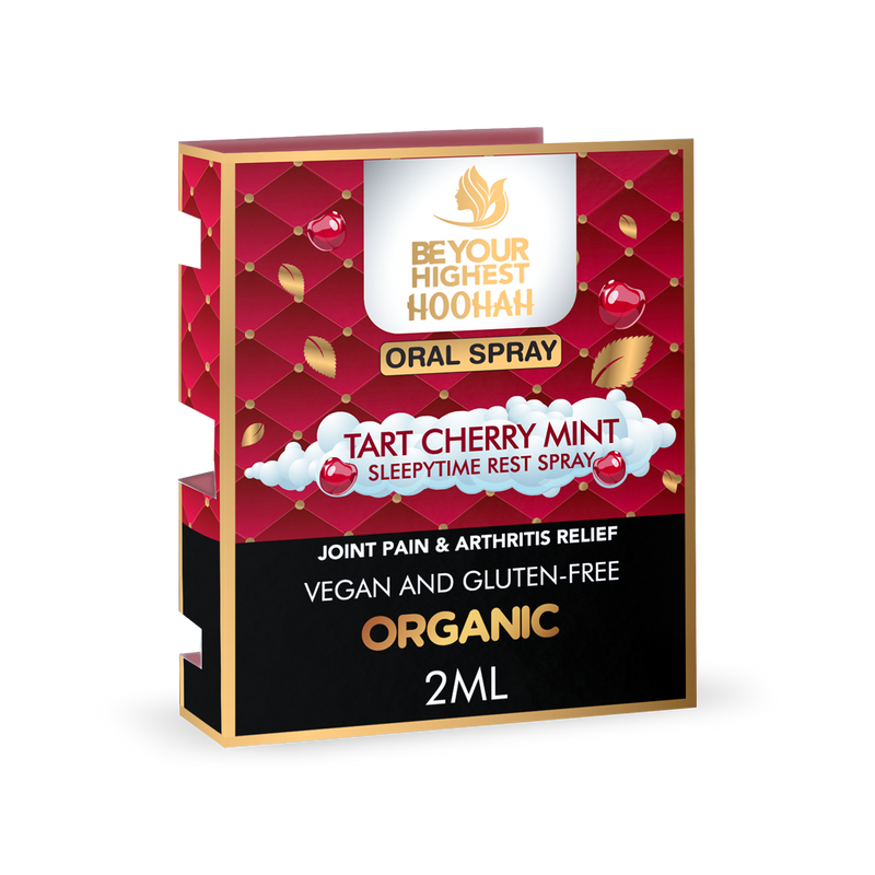 Hoohah Oral Spray Mini Samples | Cherry Mint for Sleep and Joints