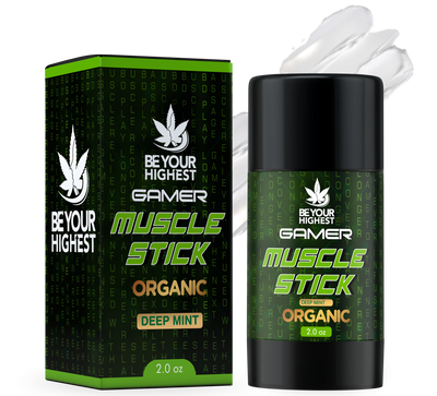 Be Your Highest Muscle Rub for Gamers | Push Up Stick Organic CBD Muscle Rub Gamers 