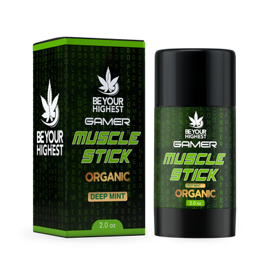 Be Your Highest Muscle Rub for Gamers | Push Up Stick Organic CBD Muscle Rub Gamers 