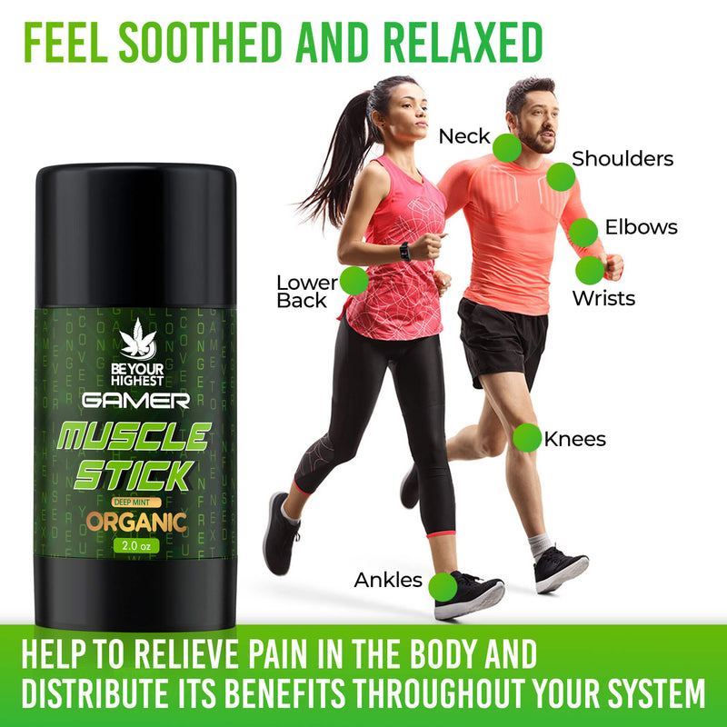 Be Your Highest Muscle Rub for Gamers | Push Up Stick Organic CBD Muscle Rub Gamers