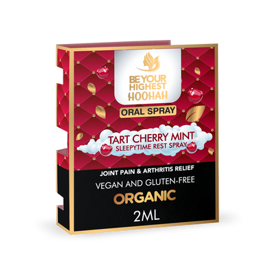 Hoohah Oral Spray Mini Samples | Cherry Mint for Sleep and Joints