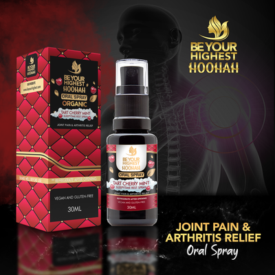 Cherry Mint Sleepytime Hoohah Oral Spray for Joint Pain & Arthritis Be Your Highest