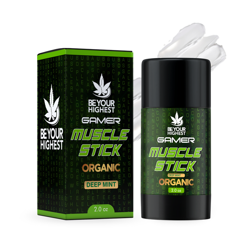 Be Your Highest Muscle Rub for Gamers | Push Up Stick Organic CBD Muscle Rub Gamers