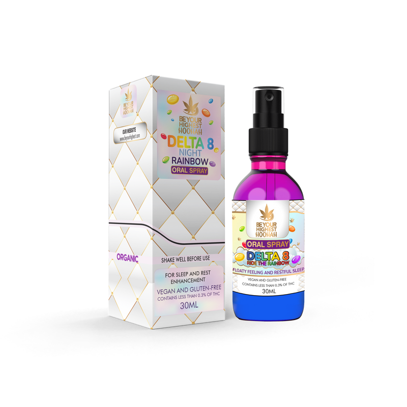 Delta-8 Hoohah Oral Spray - Psychoactive Rest and Sleep | Delta-8 Oil | BeYourHighest